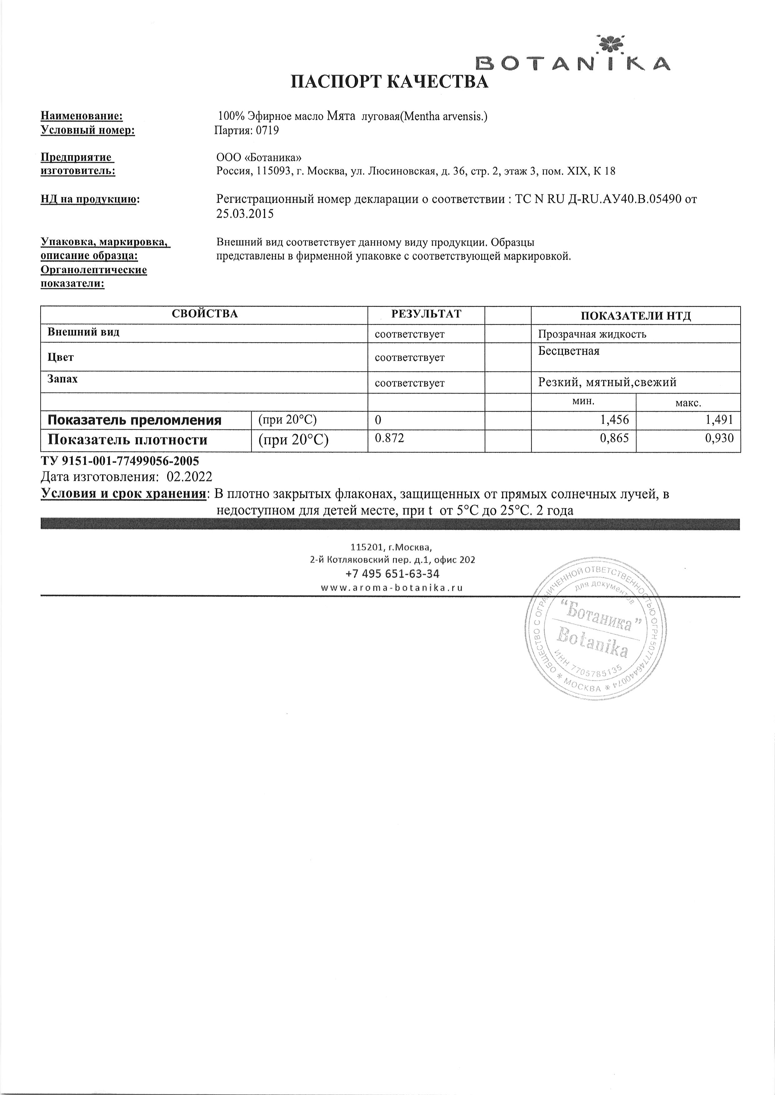 Паспорт №022022